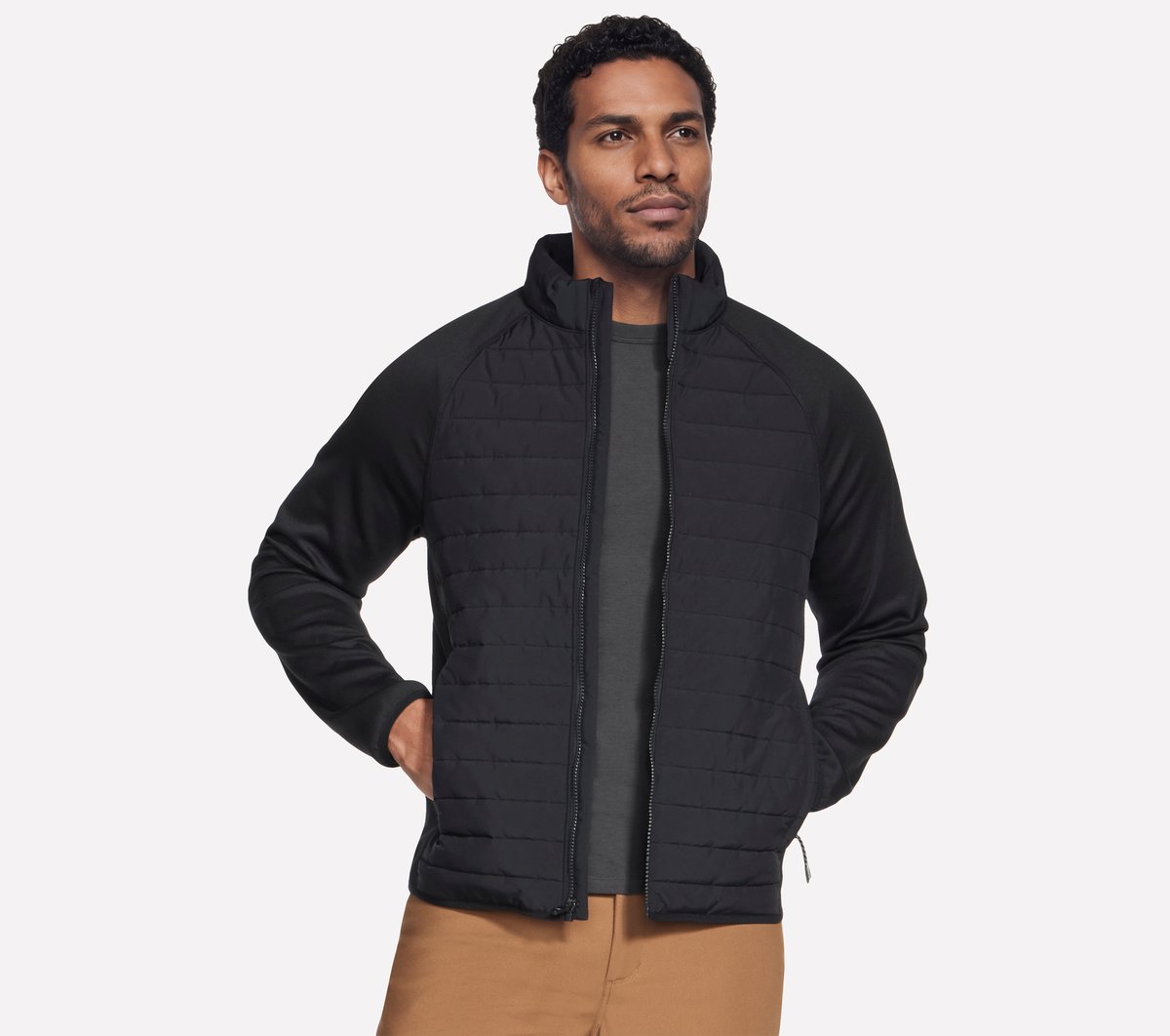 Skechers Men | The Hoodless Hoodie Hybrid Jacket