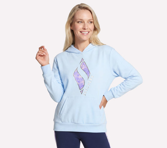 Skechers Women | Floral Diamond Pullover Hoodie